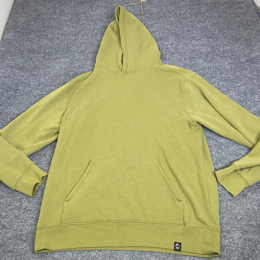 Origin USA Mens Hoodie Pullover Green Size Large Made in USA Heavyweight Pocket